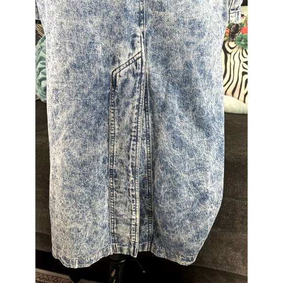 1980's Vintage Acid Washed Jean Duster PG Collections, Studs, Women Size 6 - Picture 9 of 12
